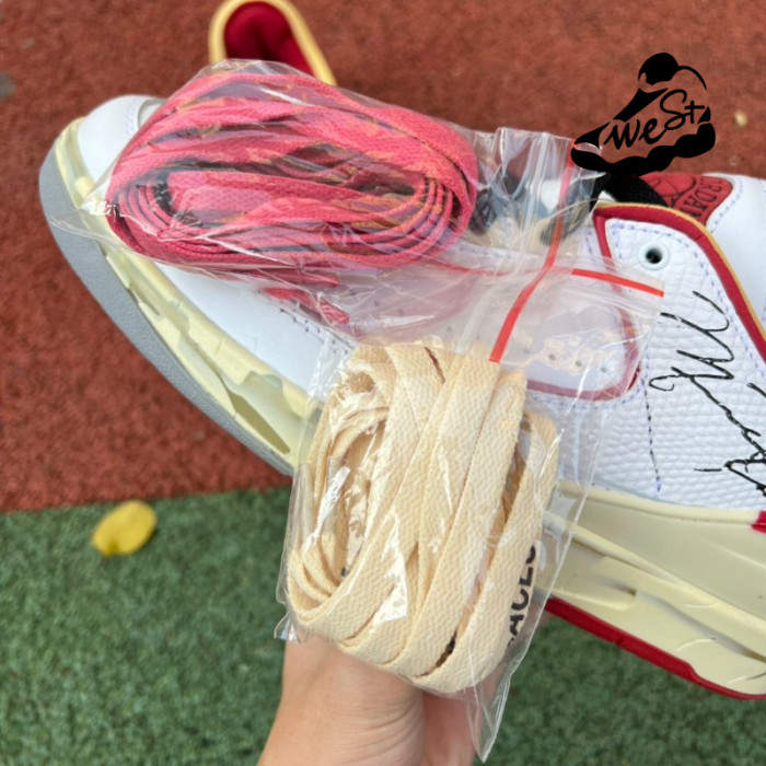Jordan 2 Retro Low SP Off-White White Red