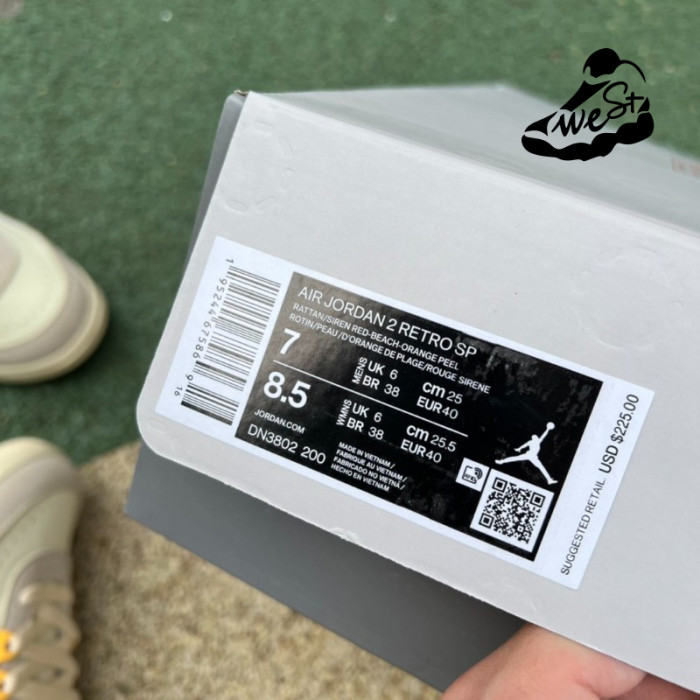 Jordan 2 Retro Union “Rattan”