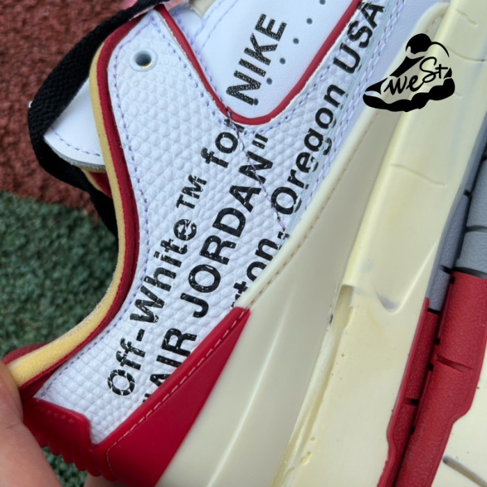 Jordan 2 Retro Low SP Off-White White Red
