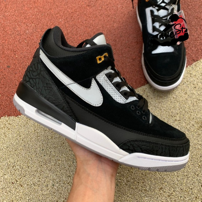 Jordan 3 Retro Tinker Black Cement Gold