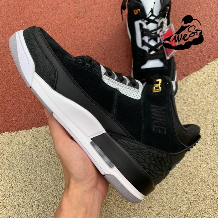 Jordan 3 Retro Tinker Black Cement Gold