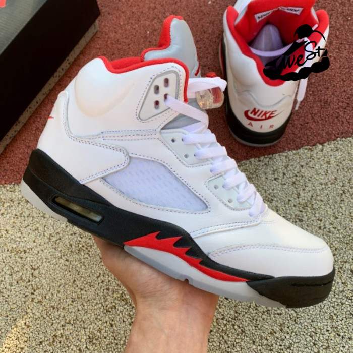 Jordan 5 Retro Fire Red Silver Tongue (2020)