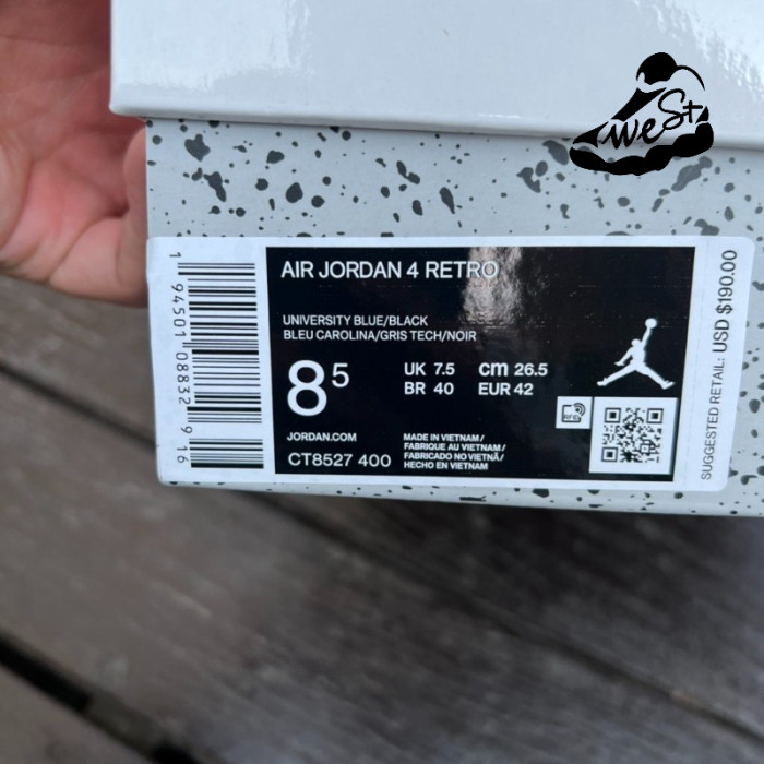 Jordan 4 Retro University Blue