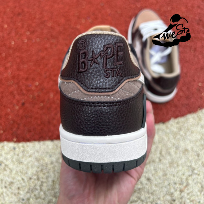 A Bathing Ape Bape SK8 Sta Brown Ivory