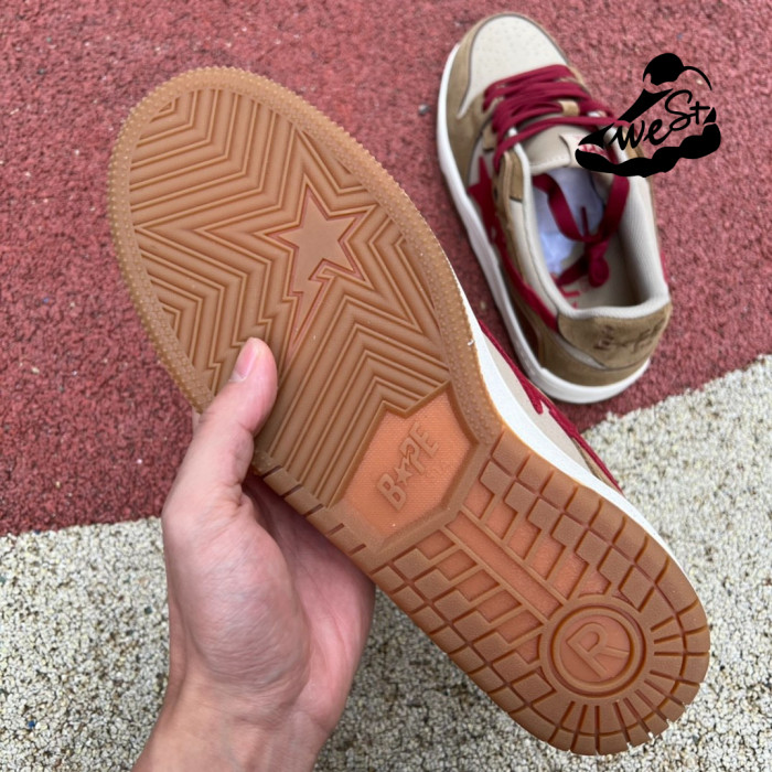 A Bathing Ape Sk8 Sta Wheat Red