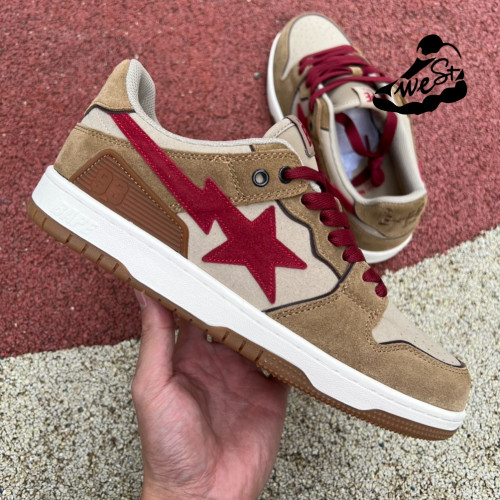 A Bathing Ape Sk8 Sta Wheat Red