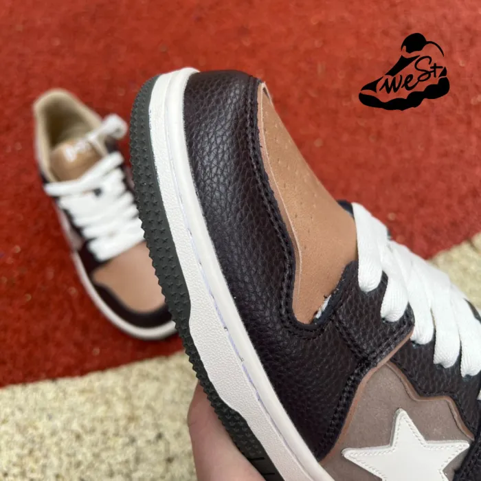 A Bathing Ape Bape SK8 Sta Brown Ivory