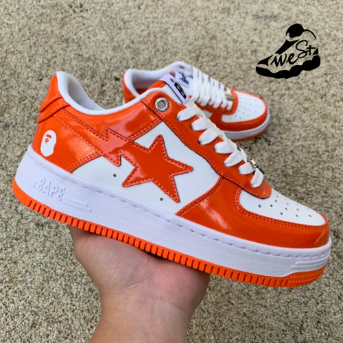 A Bathing Ape Bape Sta Low Orange