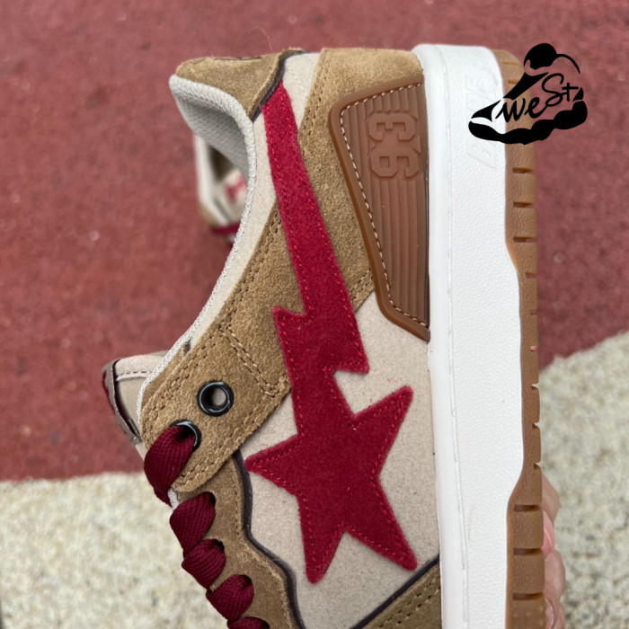 A Bathing Ape Sk8 Sta Wheat Red