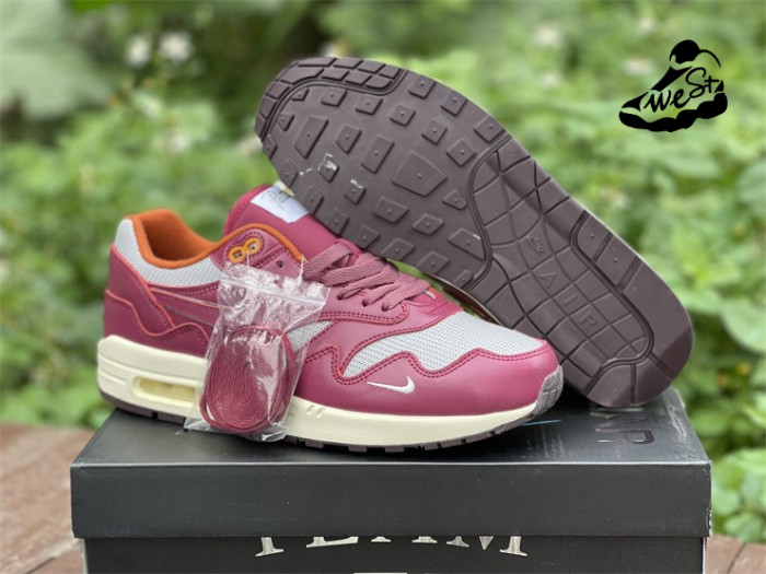 Nike Air Max 1 Patta Waves Rush Maroon