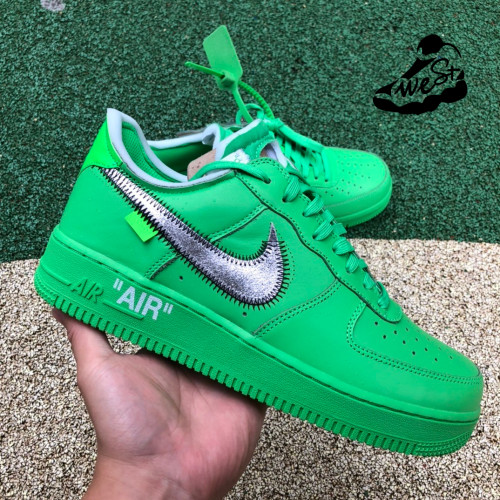 OFF-WHITE x Nike Air Force 1  Light Green Spark