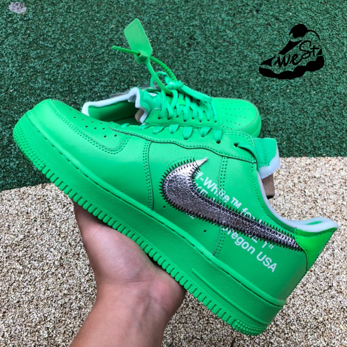 OFF-WHITE x Nike Air Force 1  Light Green Spark