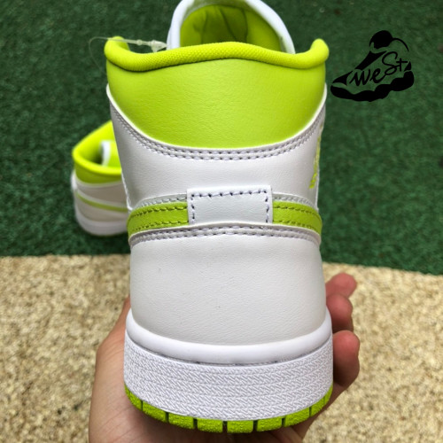 Jordan 1 Mid White Lime