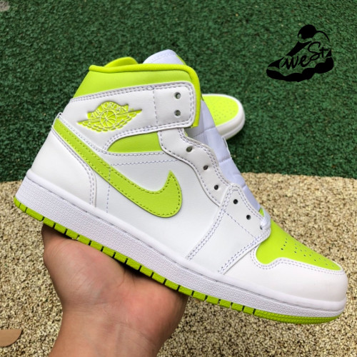 Jordan 1 Mid White Lime