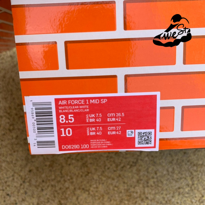 Nike Air Force 1 Mid Off-White White