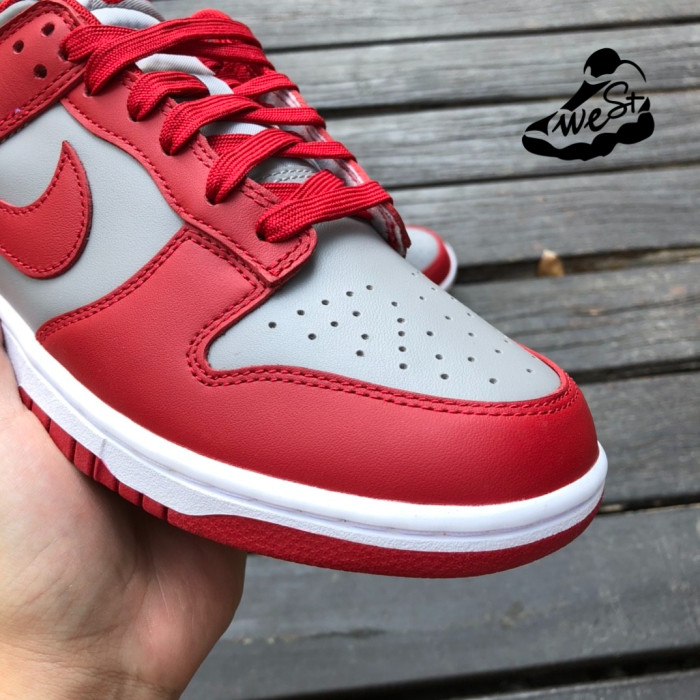 Nike Dunk Low Retro Medium Grey Varsity Red UNLV