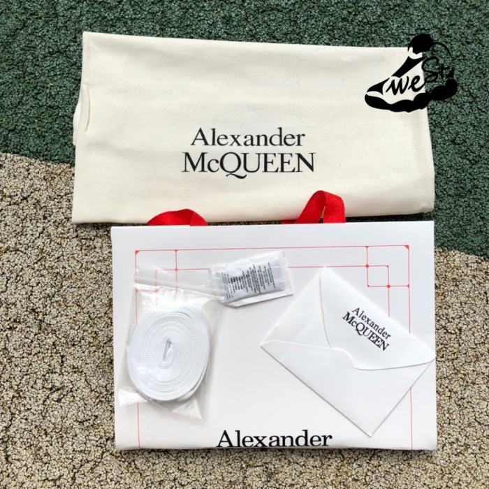 Alexander McQueen Oversized White Black Trim