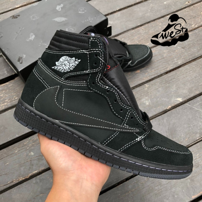 Jordan 1 Retro High OG SP Travis Scott Black Phantom