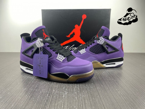 Jordan 4 Purple Suede x Travis Scott