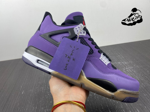 Jordan 4 Purple Suede x Travis Scott