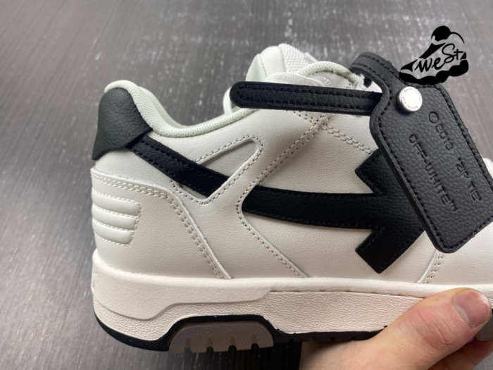 OFF-WHITE Out Of Office OOO Low Tops White Black
