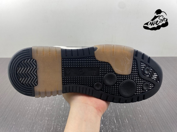 OFF-WHITE Out Of Office OOO Low Tops White Black