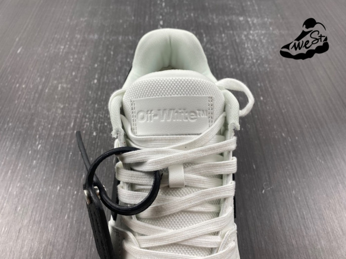 OFF-WHITE Out Of Office OOO Low Tops White Black