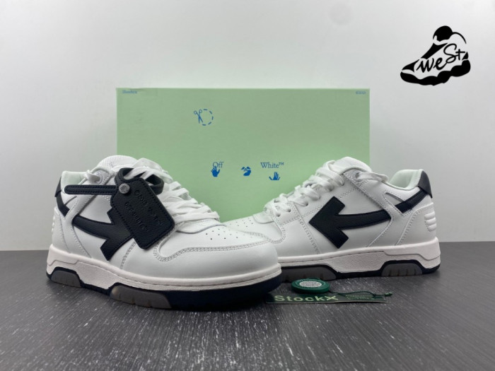 OFF-WHITE Out Of Office OOO Low Tops White Black
