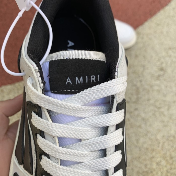 AMIRI Skel Top Low White Black White