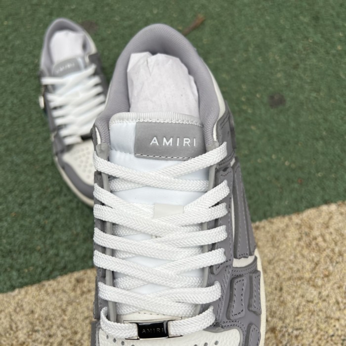 AMIRI Skel Top Low White Grey