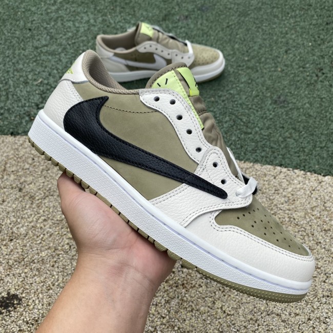 Jordan 1 Retro Low Golf Travis Scott Neutral Olive