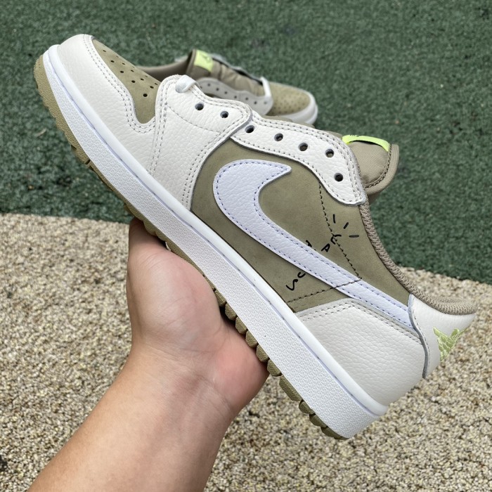 Jordan 1 Retro Low Golf Travis Scott Neutral Olive