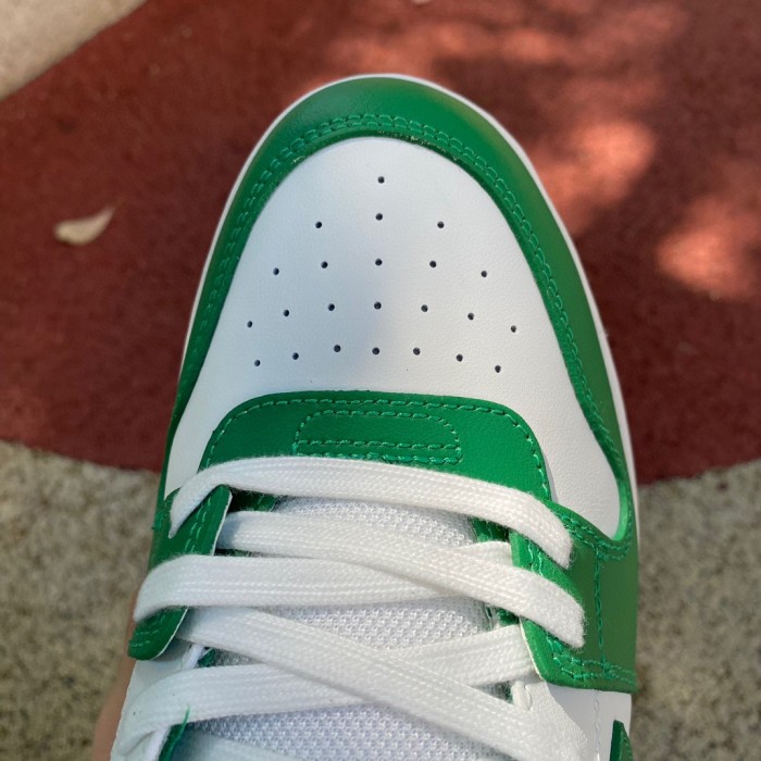 OFF-WHITE Out Of Office OOO Low Tops Green White