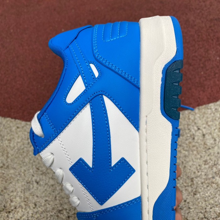 OFF-WHITE Out Of Office OOO Low Tops Blue White