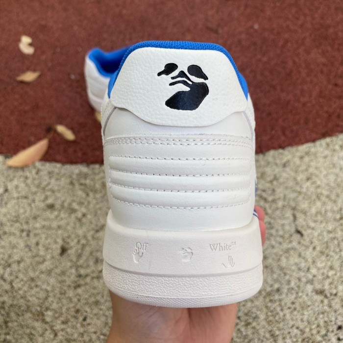 OFF-WHITE Out Of Office OOO Low Tops For Walking White Blue