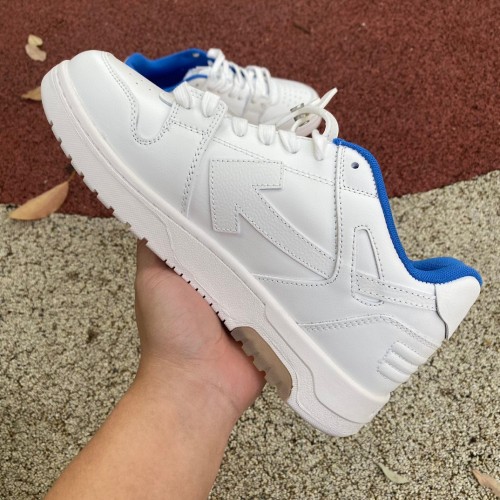 OFF-WHITE Out Of Office OOO Low Tops For Walking White Blue