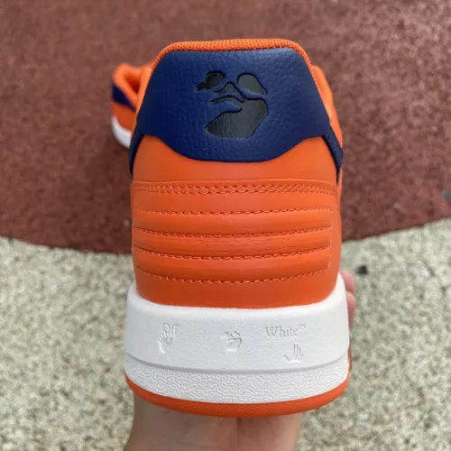OFF-WHITE Out Of Office OOO Low Tops White Orange Blue