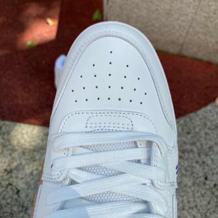 OFF-WHITE Out Of Office OOO Low Tops For Walking White Purple