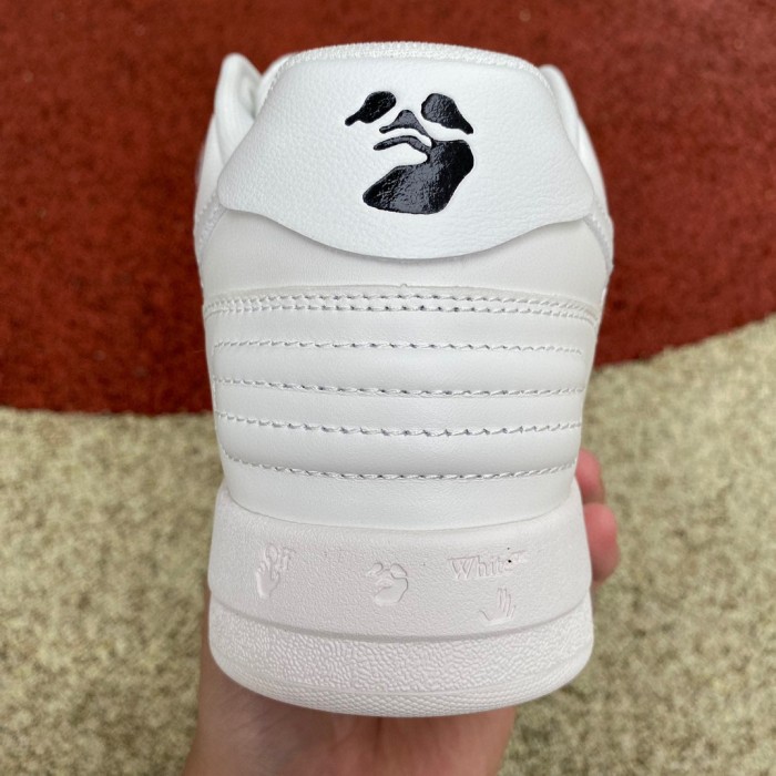 OFF-WHITE Out Of Office OOO Low Tops All White