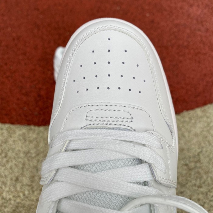 OFF-WHITE Out Of Office OOO Low Tops All White