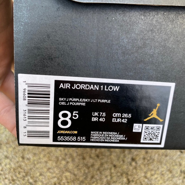 Air Jordan 1 Low Sky J Purple