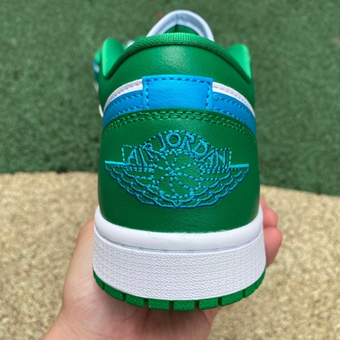 Air Jordan 1 Low Lucky Green Aquatone