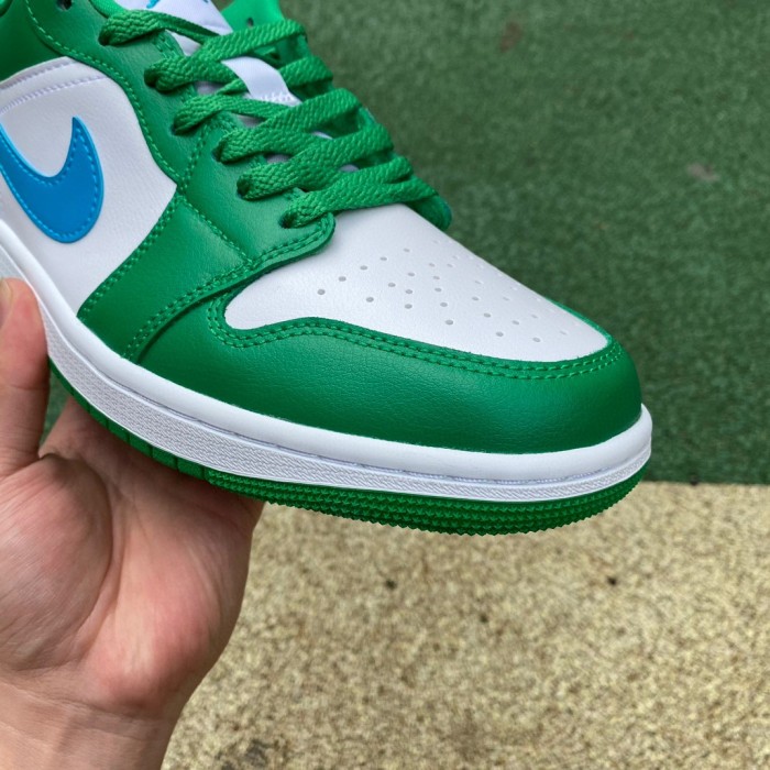 Air Jordan 1 Low Lucky Green Aquatone