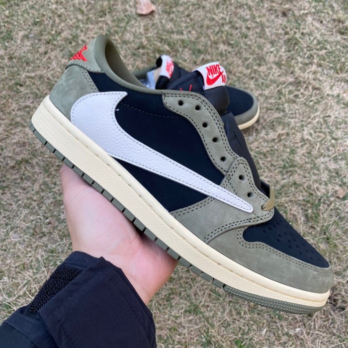 Travis Scott x Air Jordan 1 Low OG Black Olive
