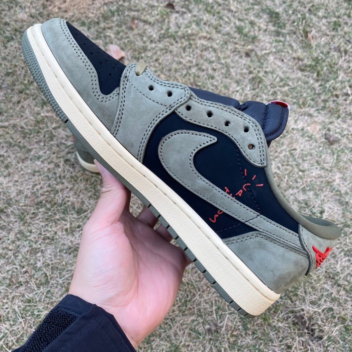 Travis Scott x Air Jordan 1 Low OG Black Olive