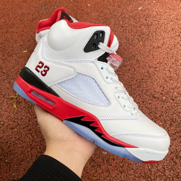 Air Jordan 5 Retro Fire Red Black Tongue (2013)