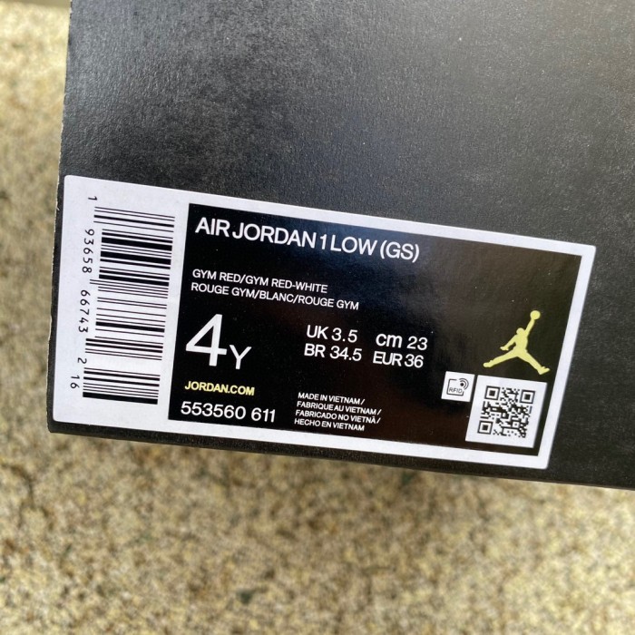Air Jordan 1 Low GS 'Gym Red'