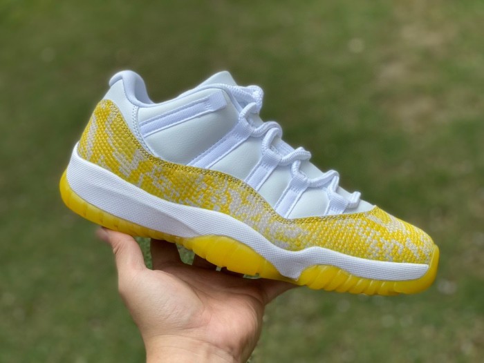 Air Jordan 11 Retro Low Yellow Snakeskin