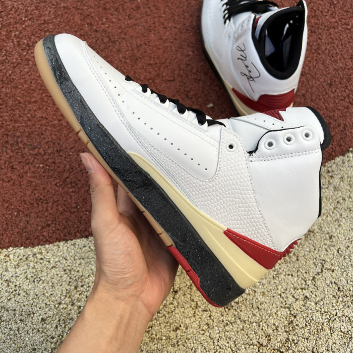 Air Jordan 2 Retro High SP Off-White White Red