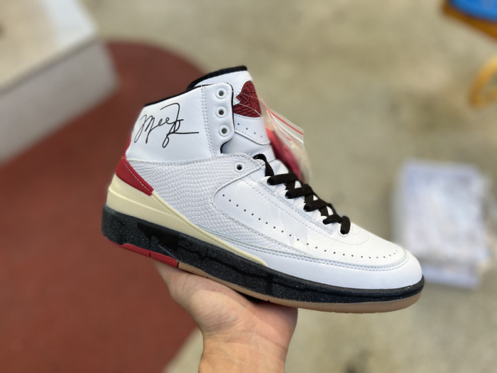 Air Jordan 2 Retro High SP Off-White White Red
